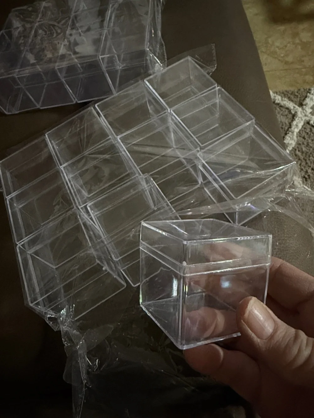 Clear Acrylic 24 piece Storage containers 2”x2”x2”